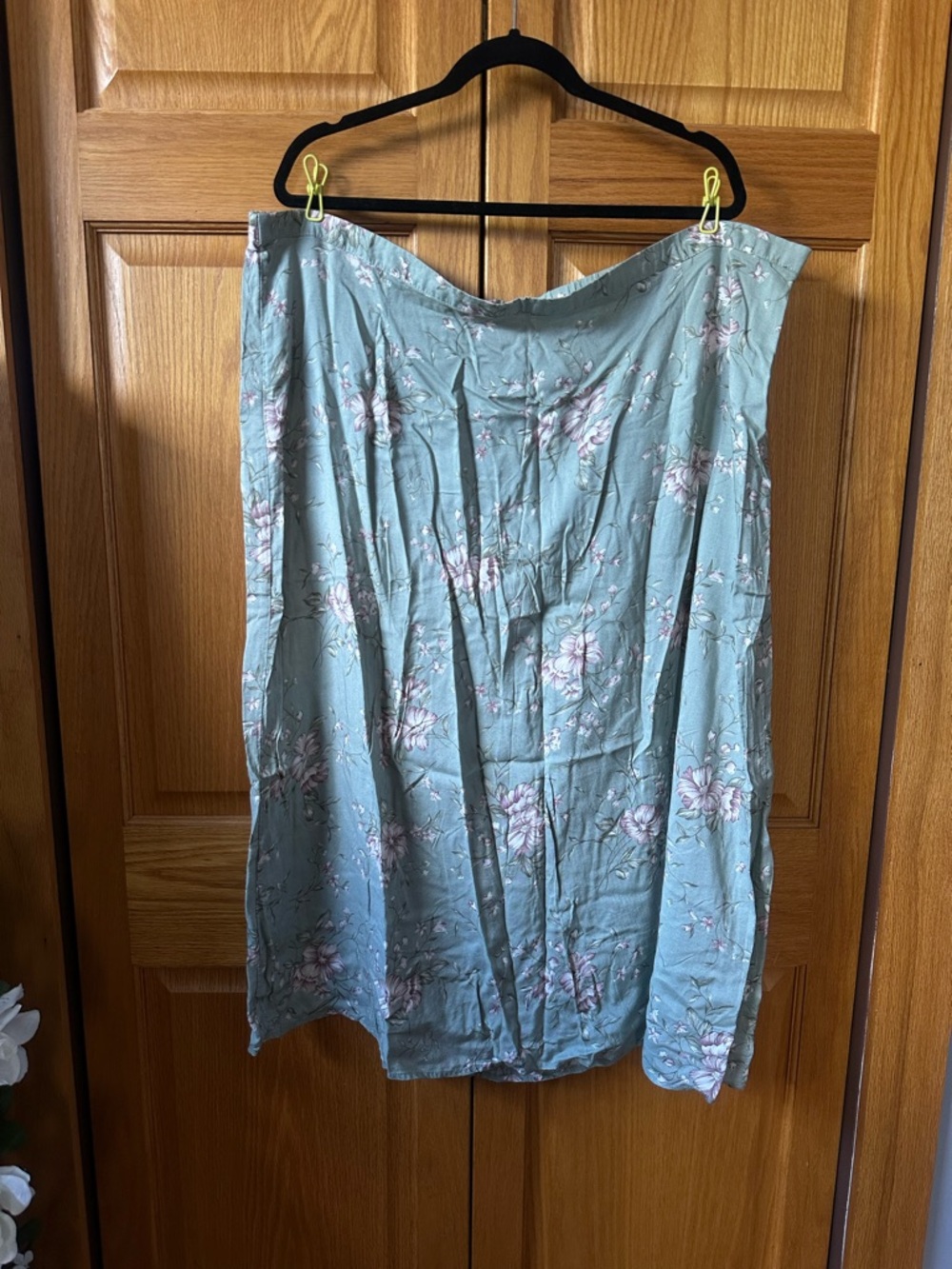 Light Sage Floral Skirt